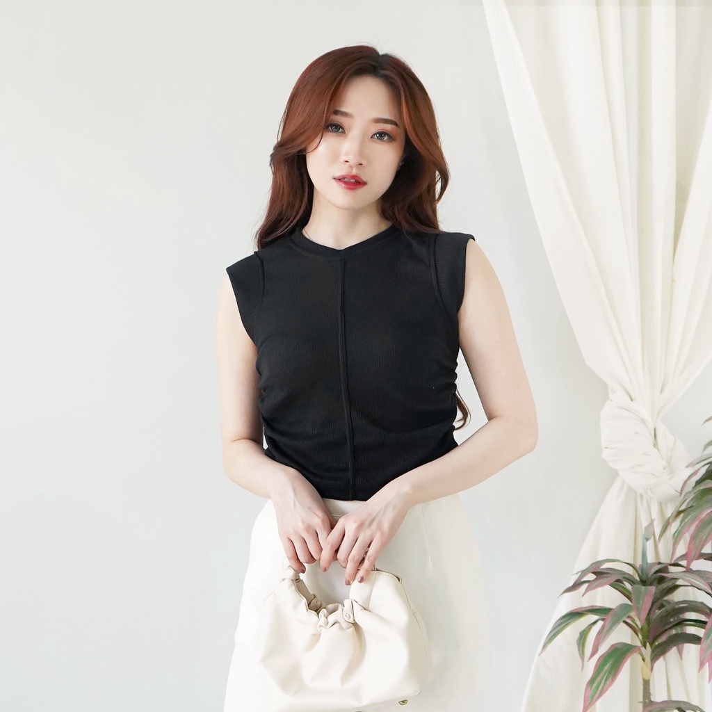 Crop Tank Top Atasan Wanita Tanktop Knit Style 246