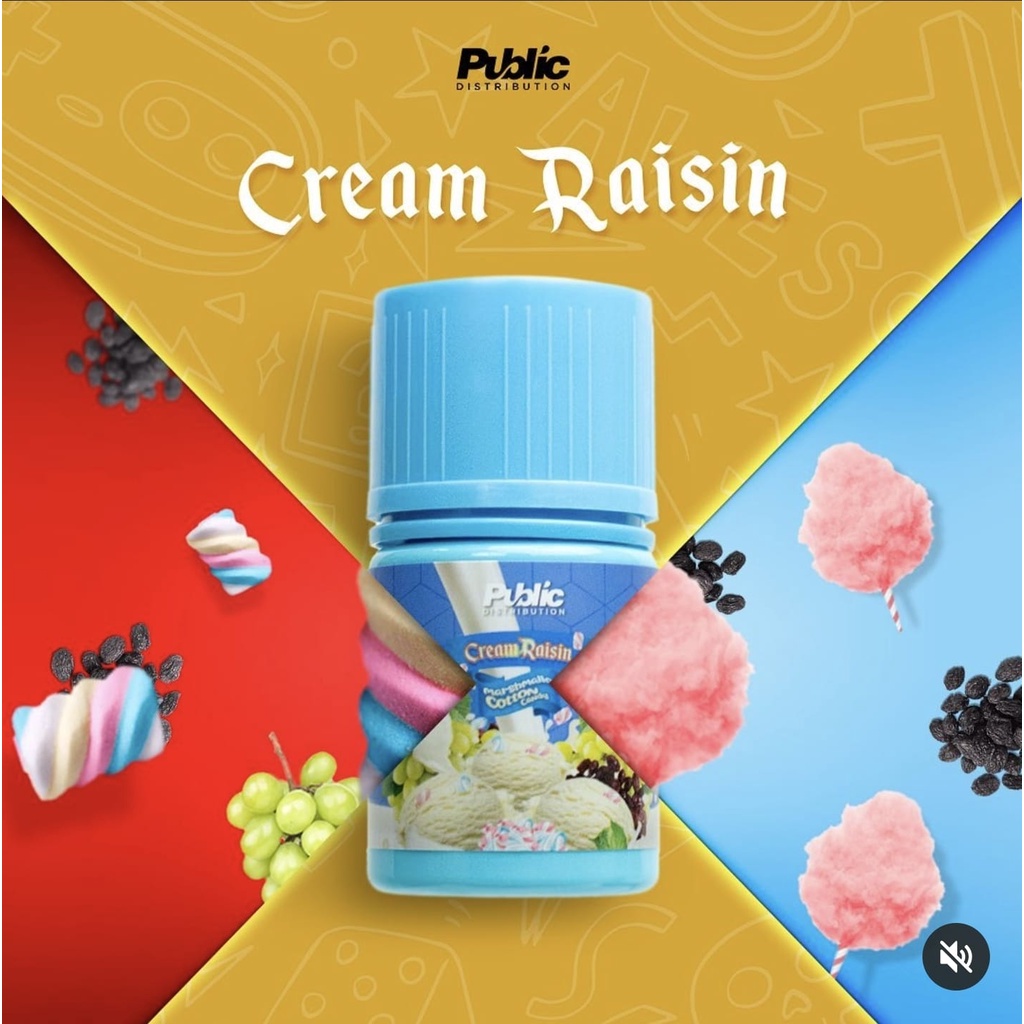 CREAM RAISIN MARSMELLOW 60M L