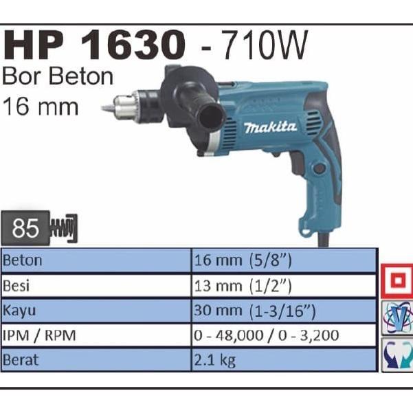 ;&;&;&;&] Makita bor listrik 13mm HP1630 HP 1630