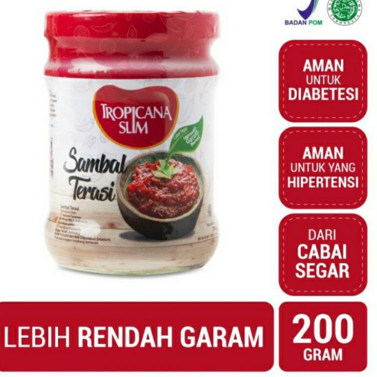 

✨10.10✨ sambal terasi tropicana slim 200 gr diabtx 