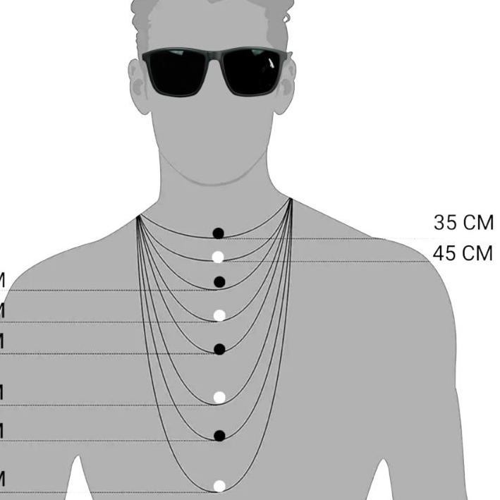 Brands Kalung Rantai Pria Titanium Silver Perak 316L Original Anti Karat