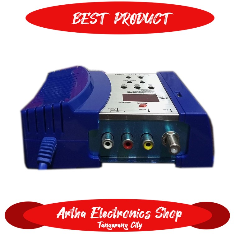 Converter AV To RF VHF UHF Modulator Skyview AV-04 Terlengkap AES