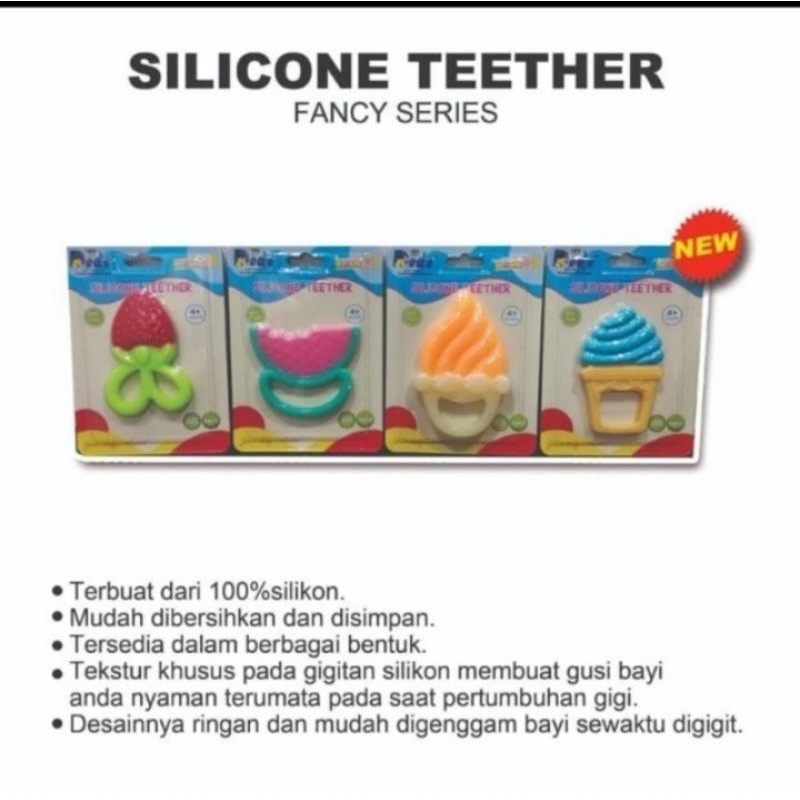 Dodo Silicone Teether Fancy Series