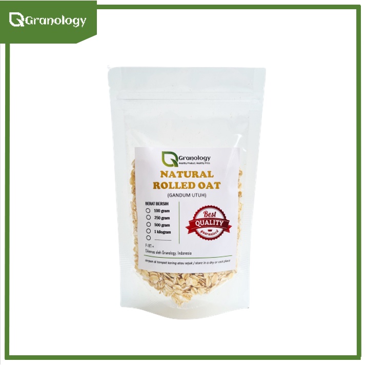 Gandum Kasar / Regular Rolled Oat (100 Gram) by Granology