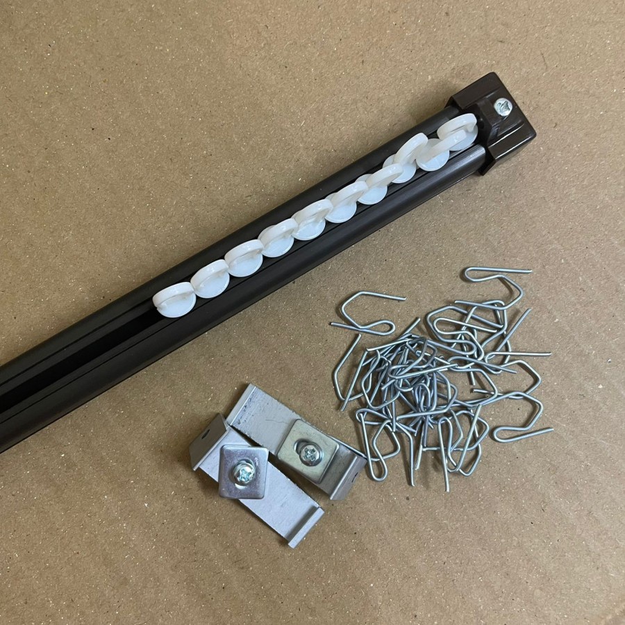 Set Rel Vitrase Gorden - Tiang Vitrase Gorden - Rel Alumunium