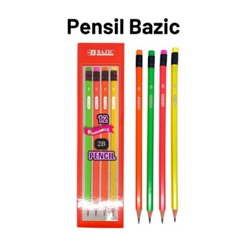 

PENSIL 2B BAZIC+ PENGHAPUS WARNA FLUORESCENT