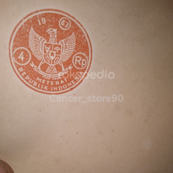 

Hadir Kertas Segel Asli Tahun 1963 Double Hot Sale