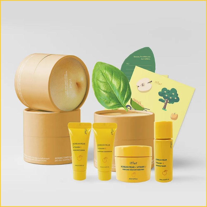 ITFER Korean Pear + Vitamin C Skincare Mini Set Korea