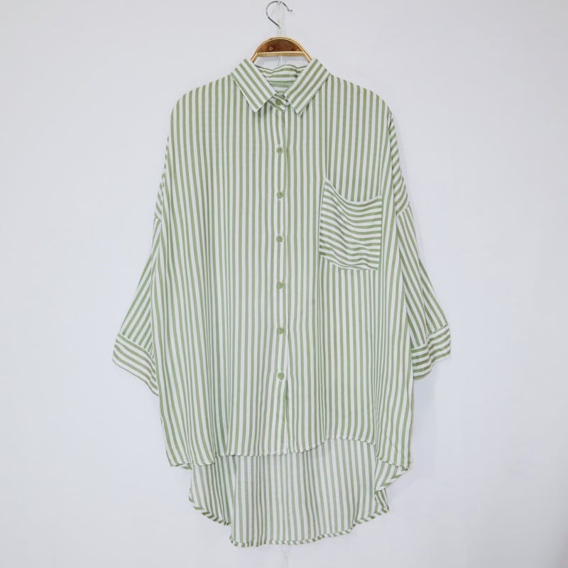 KIRANAOFFICIAL - (COD) KEMEJA OVERSIZE SALUR  RAYON VISCOSE