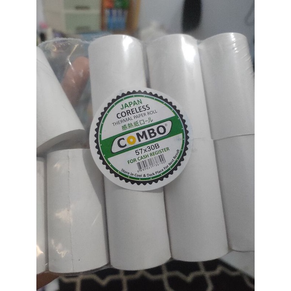 

♥️Sakurasglowstore♥️ Kertas thermal 57x30 10m TIDAK STIKER