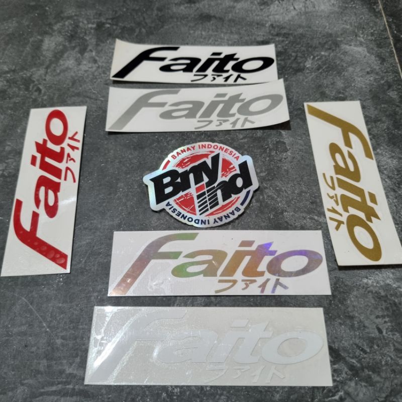 STICKER STIKER FAITO CUTTING