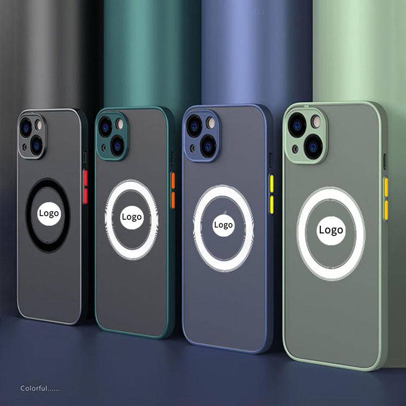 Case Magnetik Bulat Warna-Warni Macsafe Untuk iPhone 14 13 Pro Max Plus 14Plus 14pro 13pro