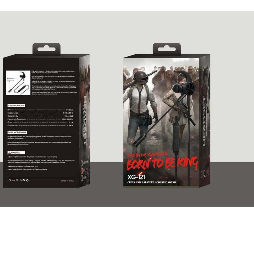 ️✔️✔️ HEADSET MOBILE GAMING XG-121 / XG-120 BORN TO BE KING buruan