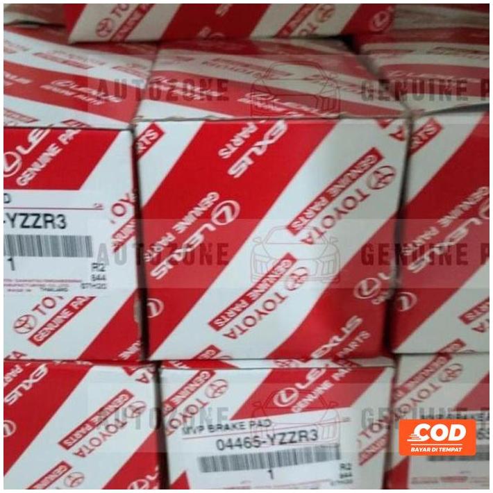Kampas Rem Depan Brake Pad, Altis/Sienta/Nav1, 04465-Yzzr3 Ori Kode Br03