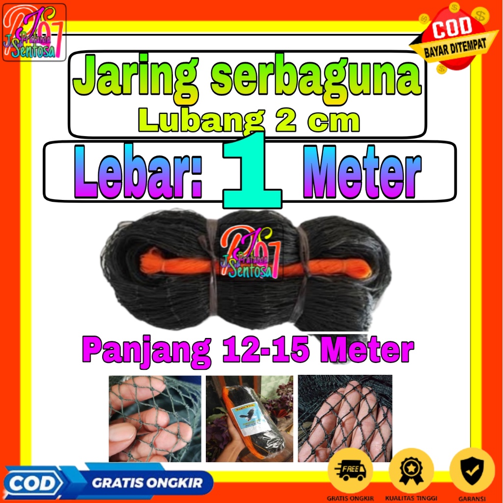 Jaring Ayam Lubang 2 cm Lebar 1 Meter / Jaring Pagar Ayam / Jaring Kandang Ayam / Jaring Pagar Kebun