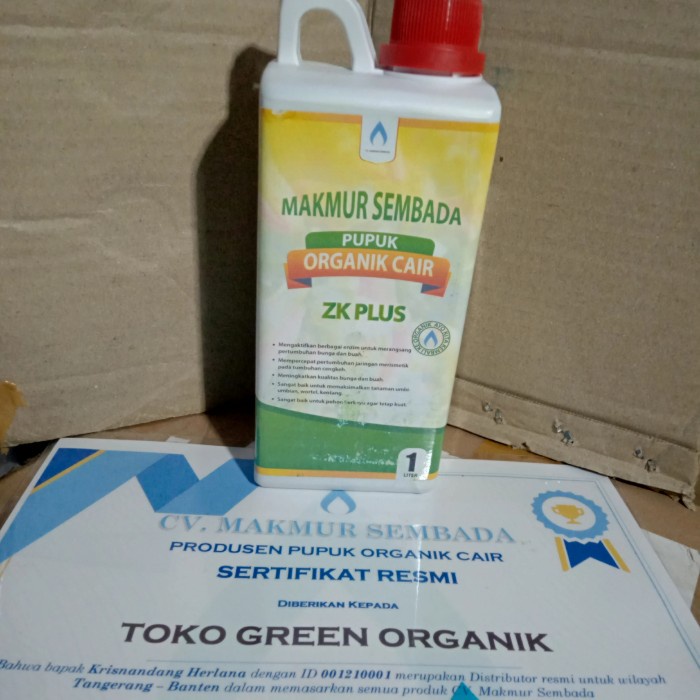 Terlaris" pupuk organik cair ZK plus hormon organik pupuk pelebat buah %f: