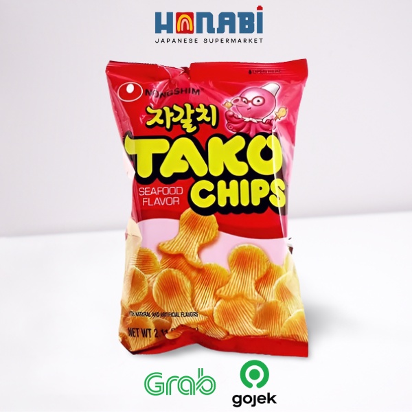 

Nongshim Tako Chips Seafood Flavor 60g - Snack Rasa Seafood Made In Korea