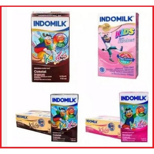 

Susu UHT Indomilk Kids Aneka Rasa 115 ml Coklat Strawberi