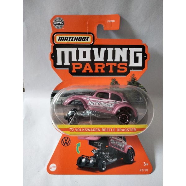 Matchbox moving parts 72 Volkswagen beetle dragster
