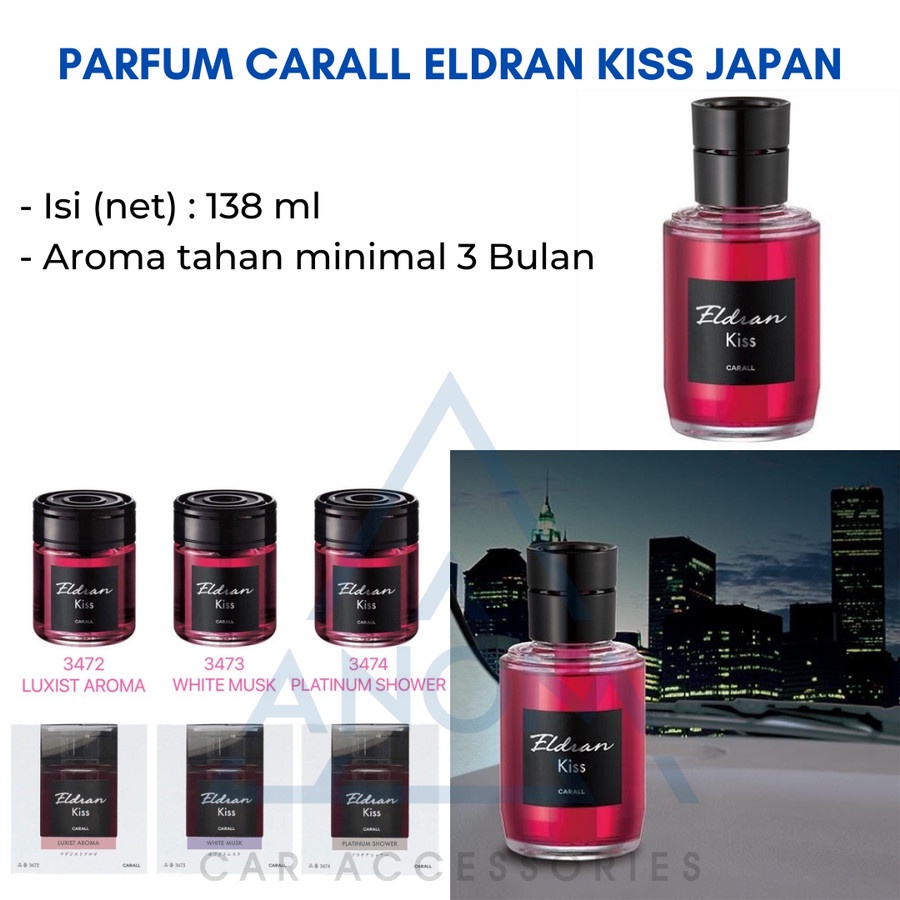 CARALL Parfum Pewangi Pengharum Ruangan Dashboard Mobil Eldran Kiss Japan Original