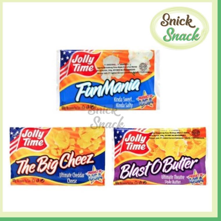 

Baru Jolly Time Popcorn 100 gr - Fun Mania The Big Cheez Butter Pop Corn Instan Microwave Manis Asin Keju 09