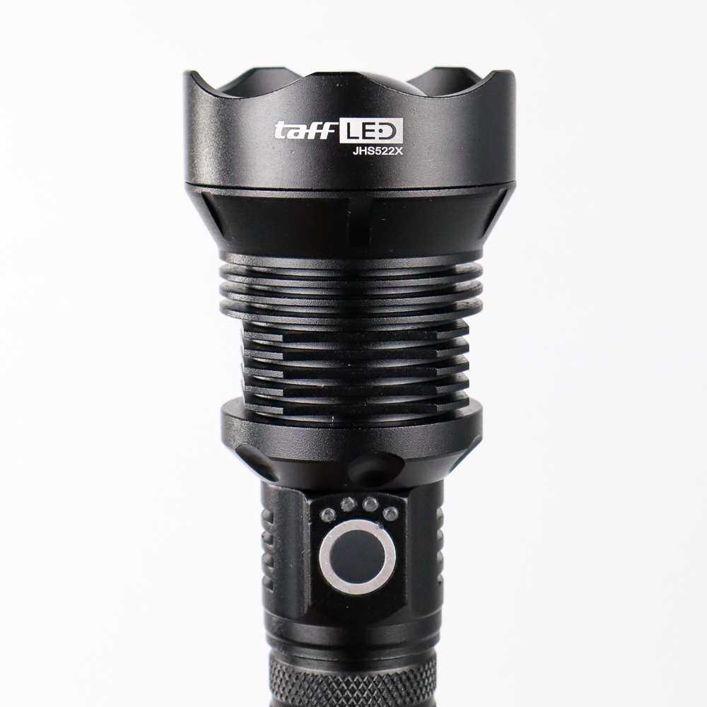 TaffLED Senter LED Outdoor Flashlight USB Rechargeable XHP 70.2 - JHS522X