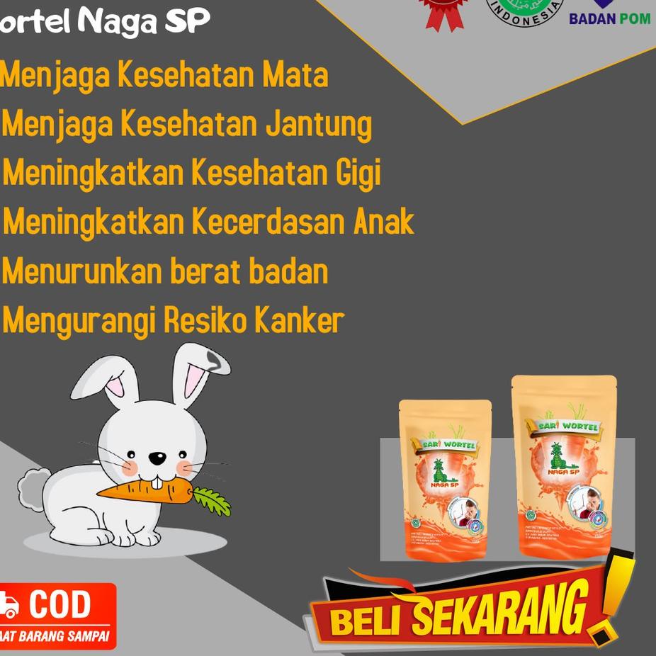 

GRATIS ONGKIR✅(Beli 1 Gratis 1) SARI WORTEL NAGA SP UKURAN 150 Gr COCOK UNTUK KESEHATAN MATA & KULIT|SQ7