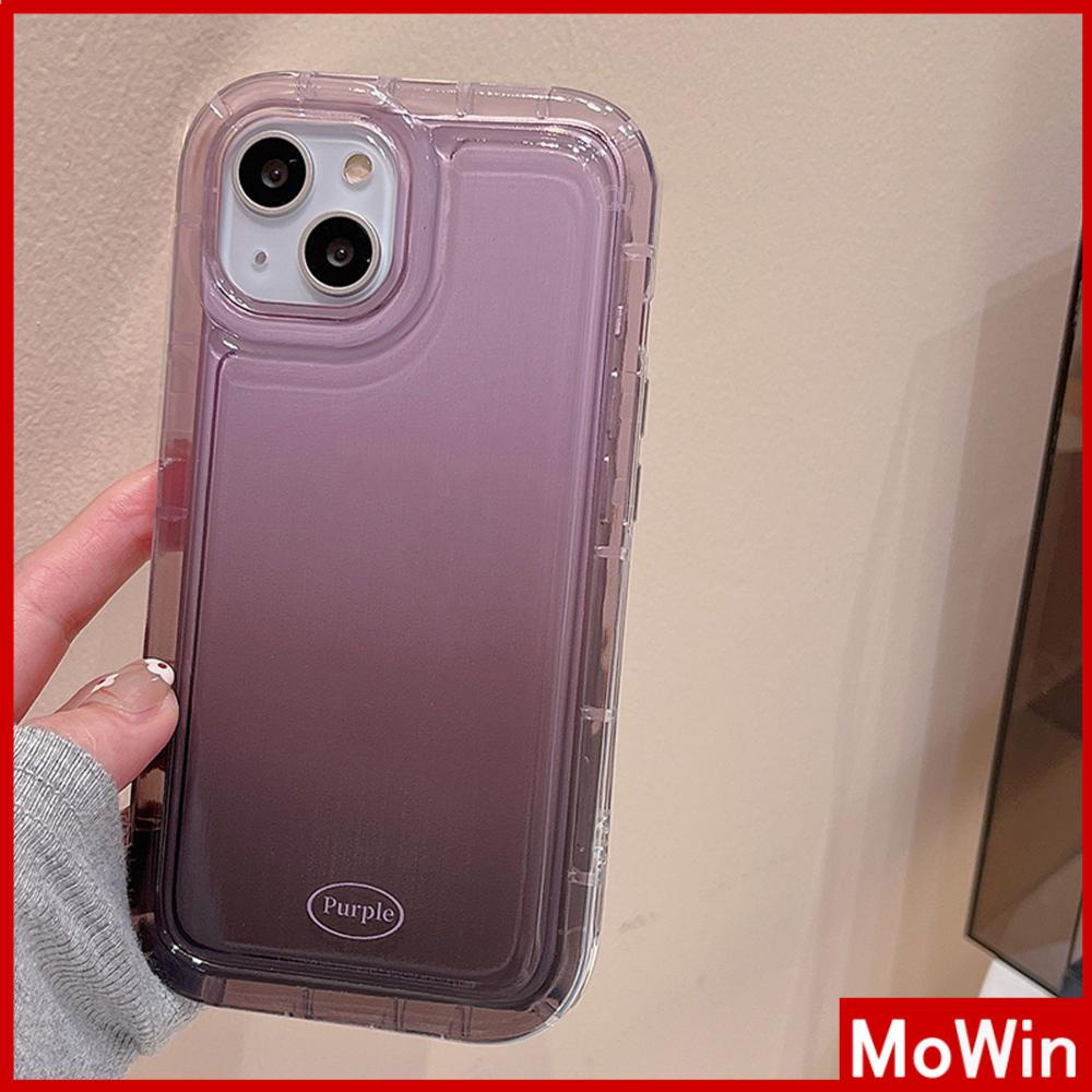 For iPhone 14 Pro Max iPhone Case Soft Case TPU Clear Case Airbag Shockproof Protection Camera Gradient Purple Compatible For iPhone 13 Pro Max 12 Pro Max 11 Pro Max 7plus XR xs