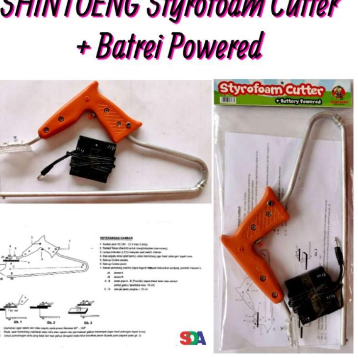 

Stock Ada Pemotong Styrofoam Shintoeng / Sytrofoam Cutter Battery