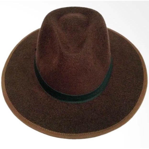 Topi FEDORA panama lebar wide hat fedora