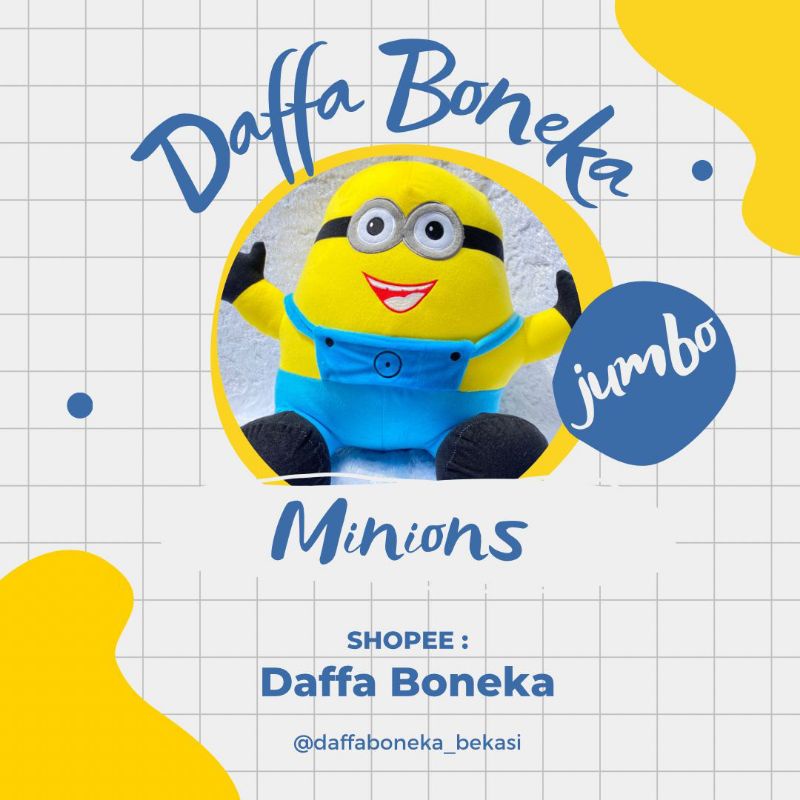 Boneka Minions Jumbo/ Minions Jumbo/ Boneka minion lucu/ Minions murah/ Boneka minions Murah/boneka 