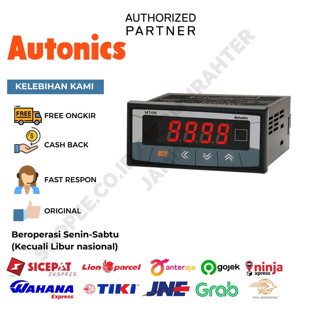 AUTONICS MT4W-AA-4N DIGITAL AMPERE METER MT4W-AA4N MULTIPANEL METER