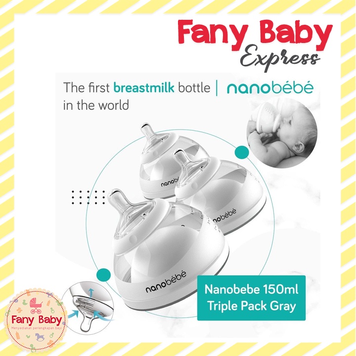 NANOBEBE TRIPLE PACK - GRAY