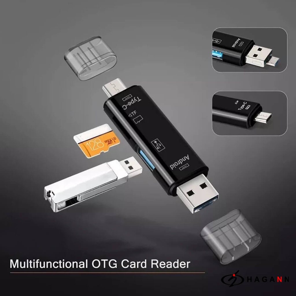 Card Reader Micro SD / USB Memory Card Rider Micro USB / Type C OTG HP