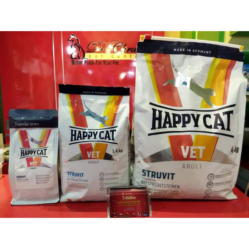 Happy Cat Vet Struvit 1kg Freshpack / URINARY S/O Makanan Kucing Masalah Gangguan Urine