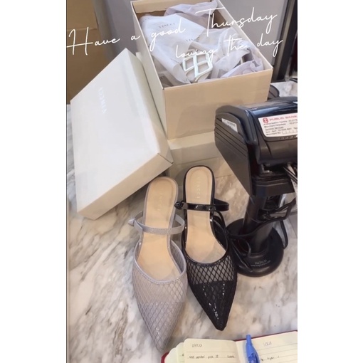 VINCCI Mesh Heels | Malaysia sepatu wanita import women shoes party heels formal casual daily stilet