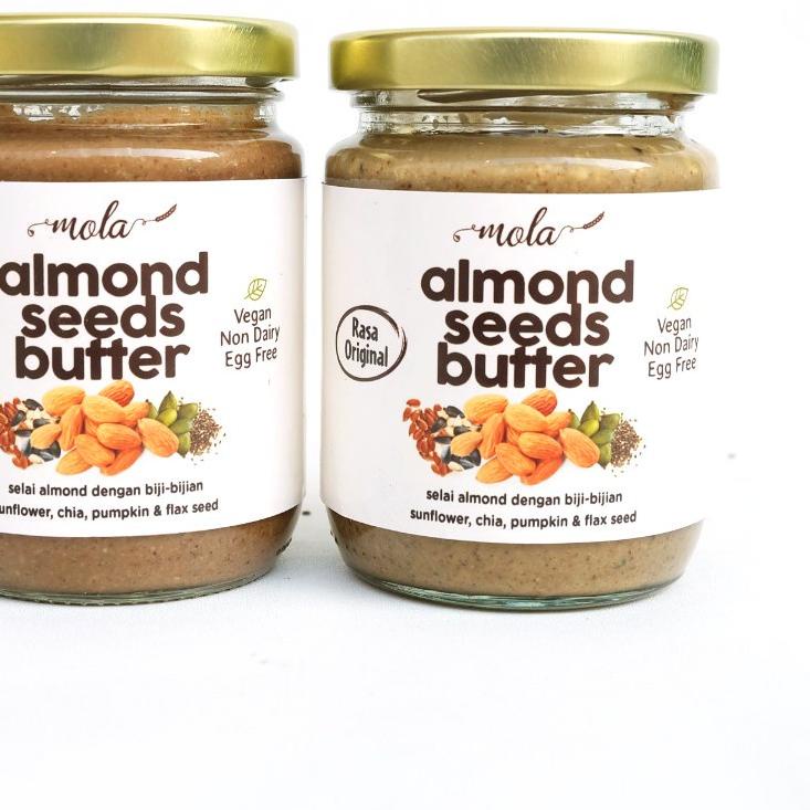

COD✔️Mola Almond Seeds Butter / Selai Kacang Almond Dengan Biji-bijian|KD8