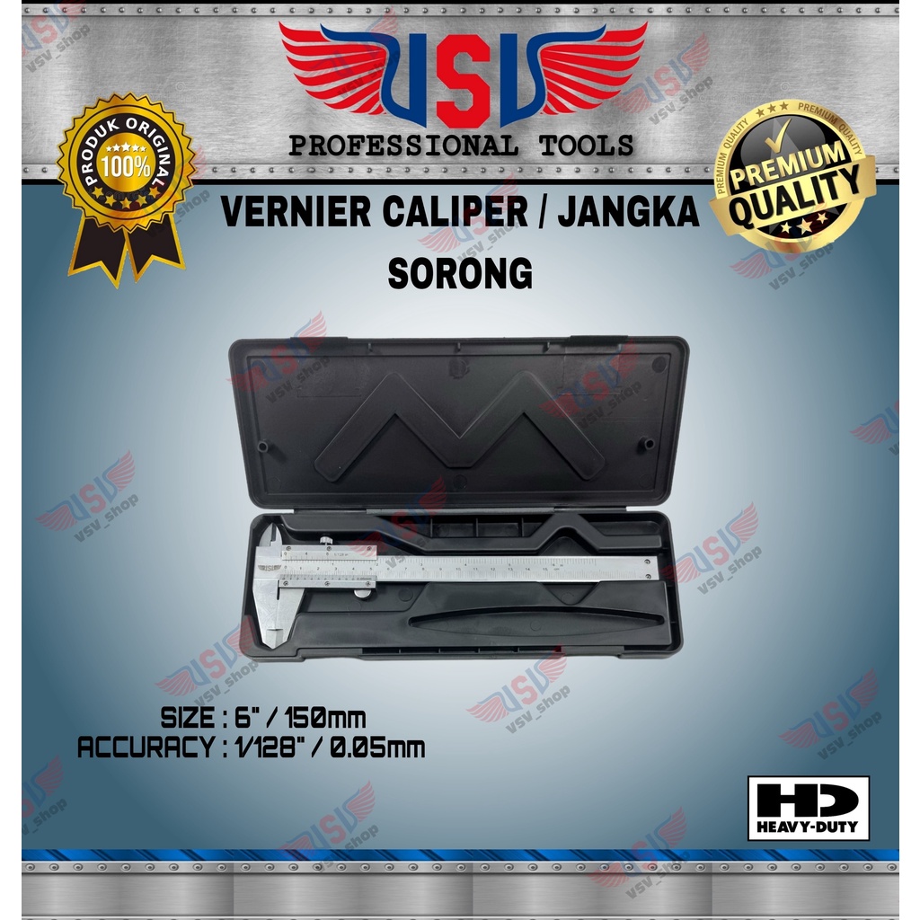 VSV Vernier Caliper 6&quot; Jangka Sorong 6 inchi Sigmat Sketmat 150mm