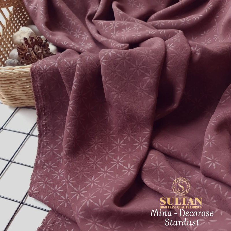 50CM EMBOS STARDUST MINA DECOROSE ANTI UV KAIN ABAYA SULTAN