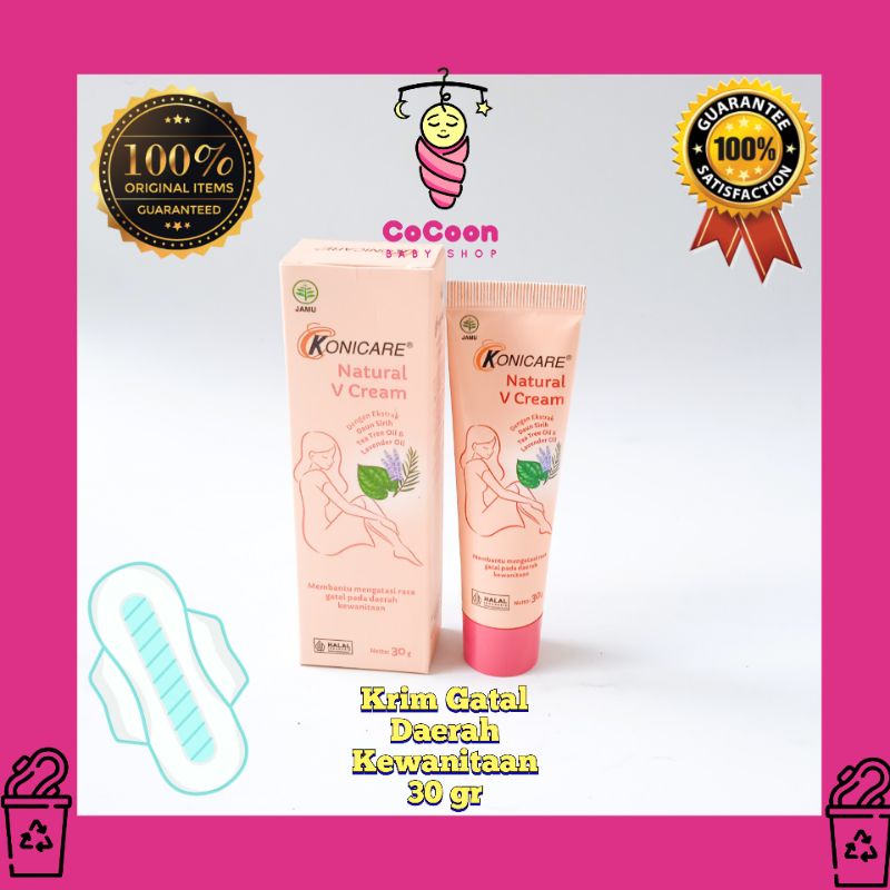 Krim Gatal Daerah Kewanitaan / Krim Keputihan Konicare Natural V Cream