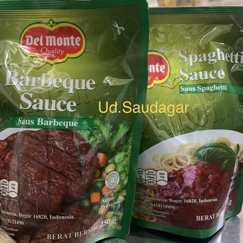

Delmonte Del Monte Sauce BBQ Barbeque / Saus Spaghetti Pouch 250Gr