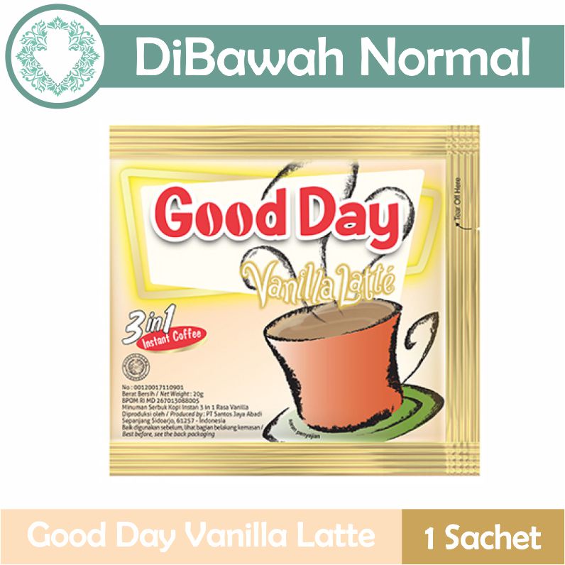 

Good Day Vanilla Latte Satu Sachet ( 1 x 20 gr )