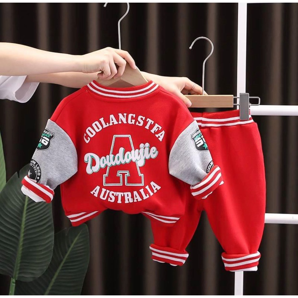 SETELAN ANAK/BAJU DAN ATASAN/3IN1 BASEBALL TERBARU 1-5 TAHUN