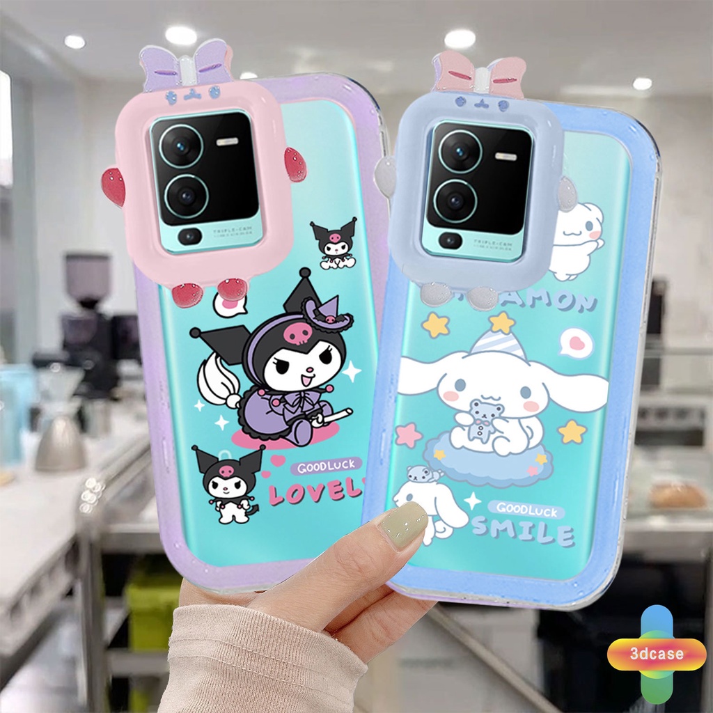 Case Desain Kartun Monster 3D Untuk VIVO Y12S Y12 Y20 Y15S Y35 Y22 Y22S Y91C Y21 2021 V23E Y16 V21 Y21A Y21T Y30 Y35 Y21S Y20S Y12i Y33T Y01 Y91 Y22 Y22S Y30i Y93 Y95 Y15 Y17 T1 Y55 Y75 Y50 Y53S Y51 2020 Y51A Y10 Y33S Y1S Y11 Y31 Y20i Y91i