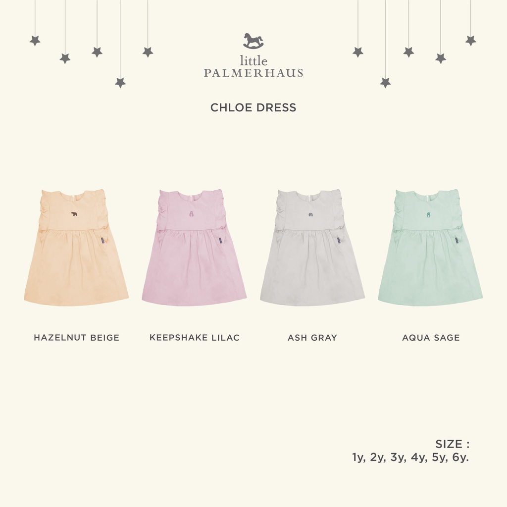 Little Palmerhaus - Warm Hearts Chloe Dress / Dress Anak Perempuan