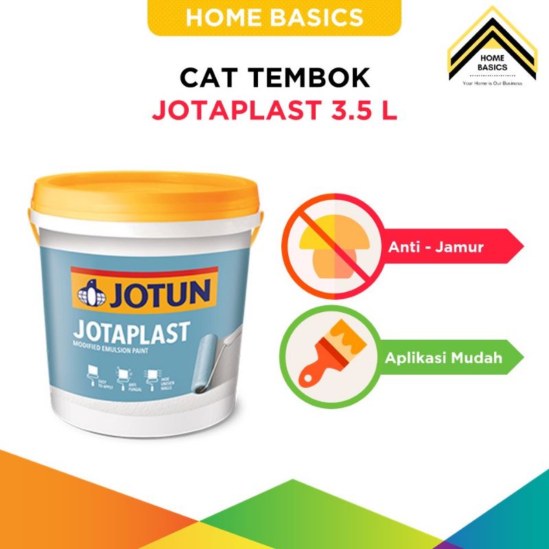 Cat Tembok Putih Jotaplast Jotun 3.5 Liter / Galon / Cat Dinding / Cat Air