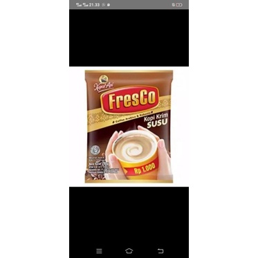 

kopi FresCo krim susu 1renceng 12saschet