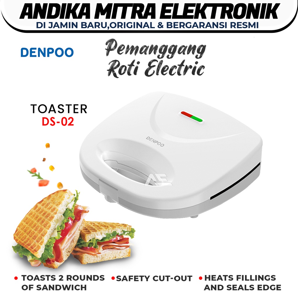 Sandwich Toaster / Pemanggang Roti DS 02 Terbaru Praktis dan Murah