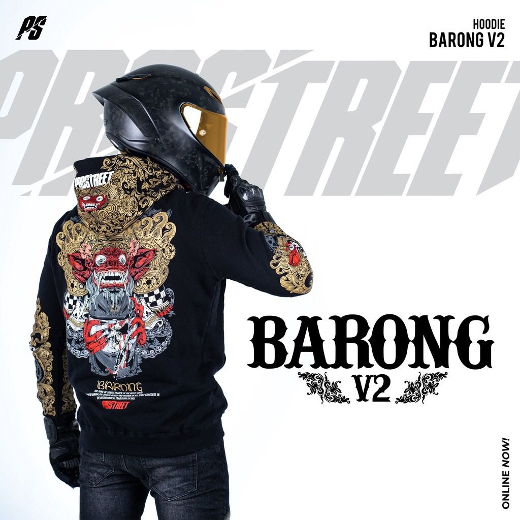 HOODIE PROSTREET BLACK BARONG/ SWEATER HOODIE PRIA PROSTREET TERBARU/ PROSTREET TERBARU