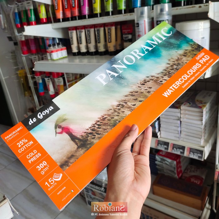 

Gaya Kertas Lukis / Kertas Cat Air - De Goya Uk. 15 X 42 Cm 300 Gsm Gilaa!!!